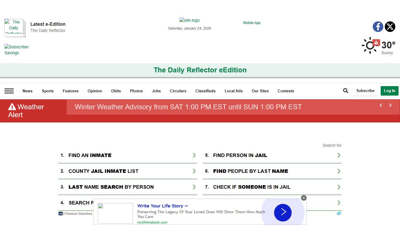 Jail Bookings reflector.com